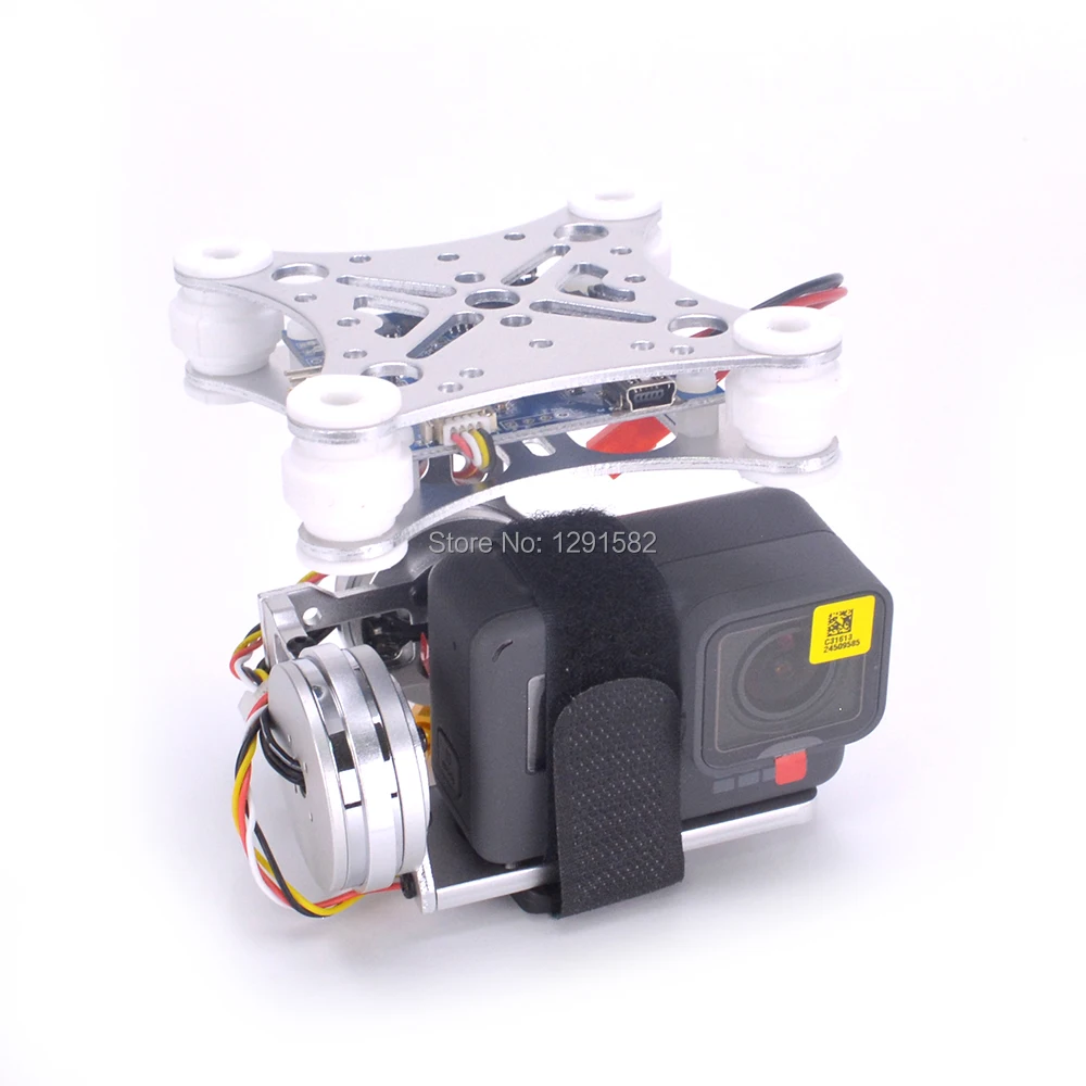 

Lightweight 2-Axis Brushless Gimbal Board with Sensor RTF for Gopro3 4 SJ4000 Gopro Hero 5 6 session Camera runcam 3 RC Quad