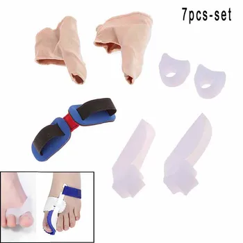 

1 Pair Gel Silicone Foot Thumb Bunion Repair Separator Splitter Realign Toe Corrector Orthosis Hallux Valgus Prevention Set