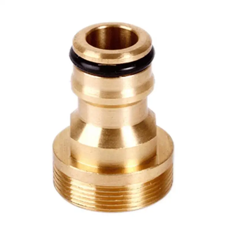 Solid Brass Threaded Hose Water Pipe Connector Kitchen Tube Tap Adaptor Fitting Pipe Faucet