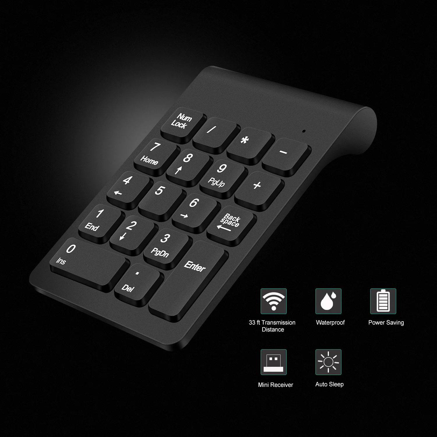 Goedkoop Lefon Draadloze Numerieke Digitale Keyboard Mini 2.4G 18 Toetsen USB Cijfertoetsen Pad + Draadloze Muis Voor Laptop PC notebook Desktop