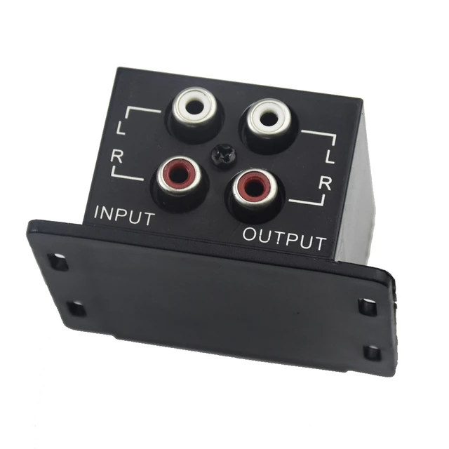 Contrôleur De Basses De Haut-parleur D'amplificateur De Voiture RCA,  Potentiomètre Audio Réglable, Caisson De Basses De Voiture, Contrôle Du  Volume De