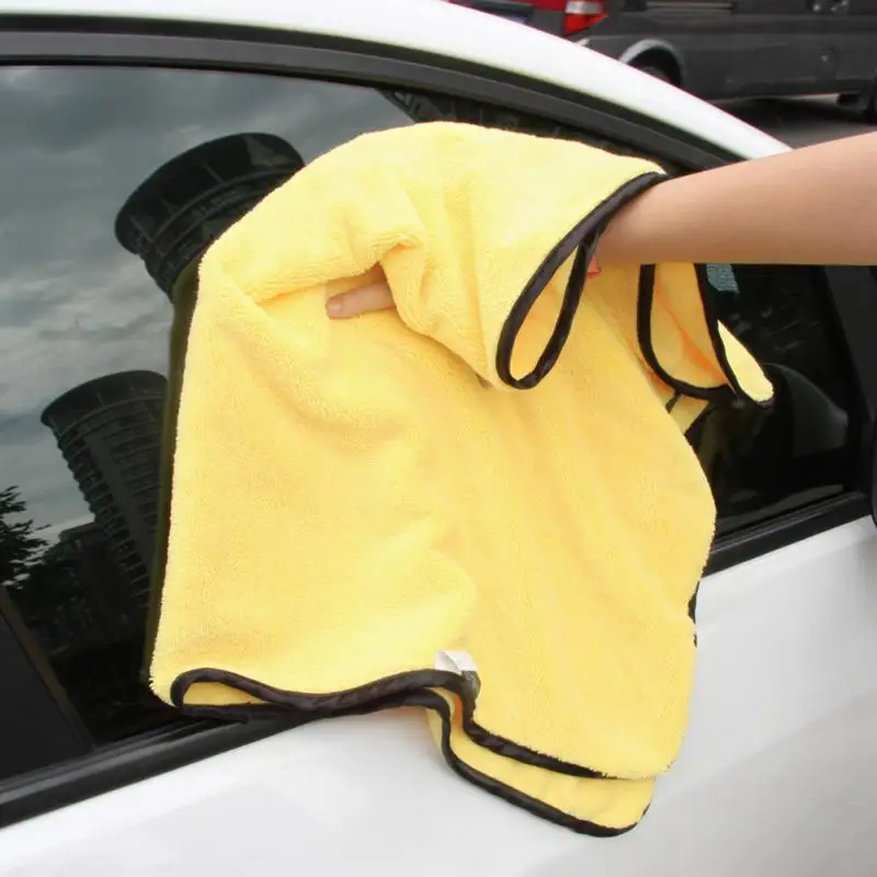 

Large Size Microfiber Car Cleaning Towel Cloth Multifunctional Wash Washing Drying Cloths 92*56cm Yellow Big Promotion
