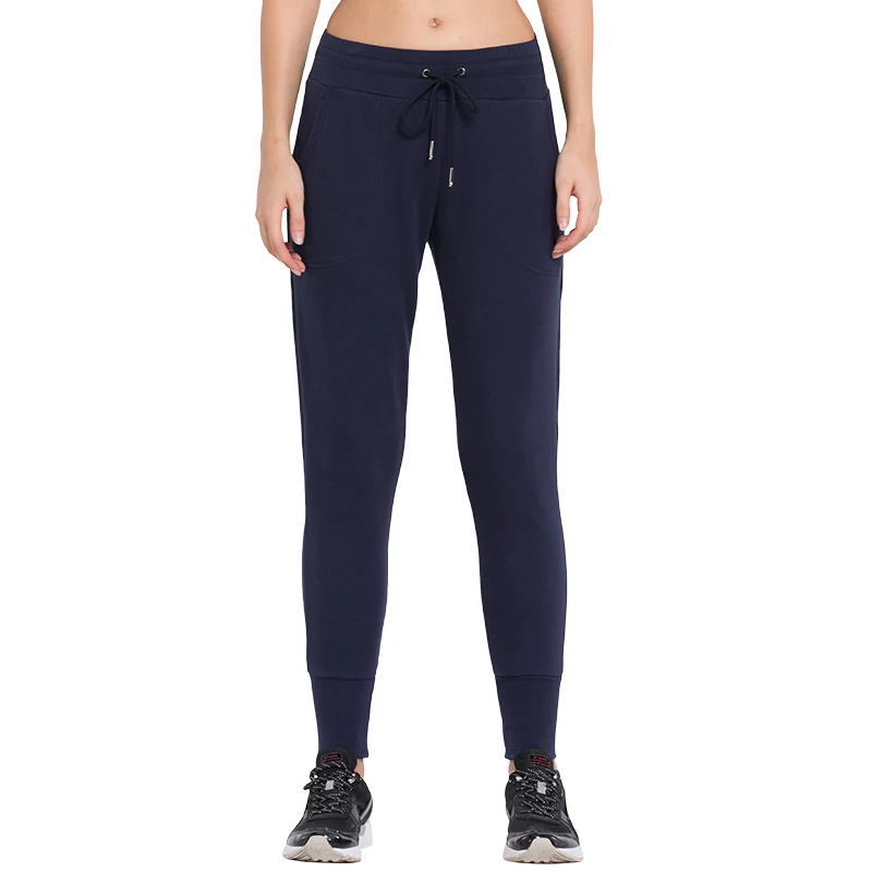 Женские штаны для бега с эластичной резинкой на талии XXL, свободные тонкие женские штаны для тренировок, брюки для бега - Цвет: FBF054