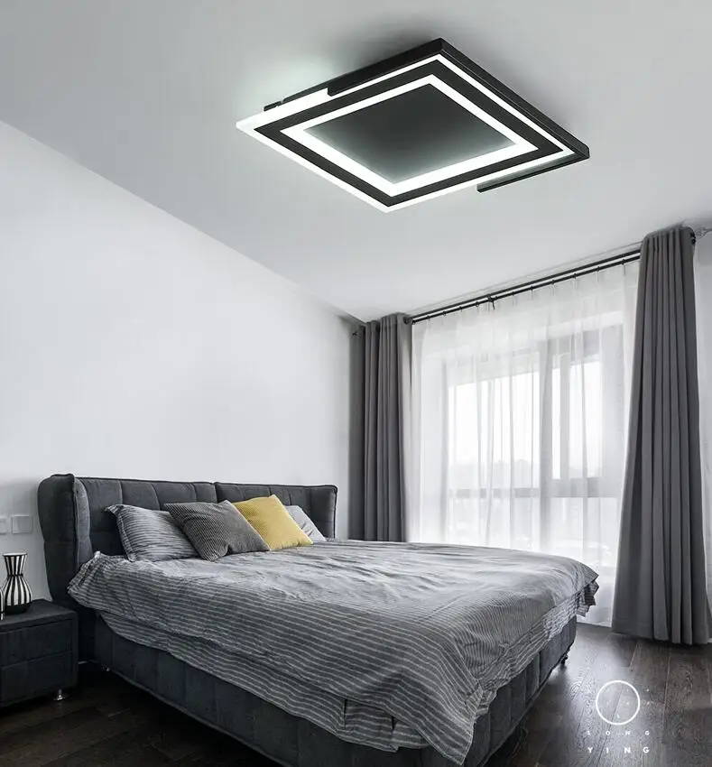 

Bedroom lamp warm and romantic Art personality led ceiling lamp simple Nordic creative study room master bedroom lamp