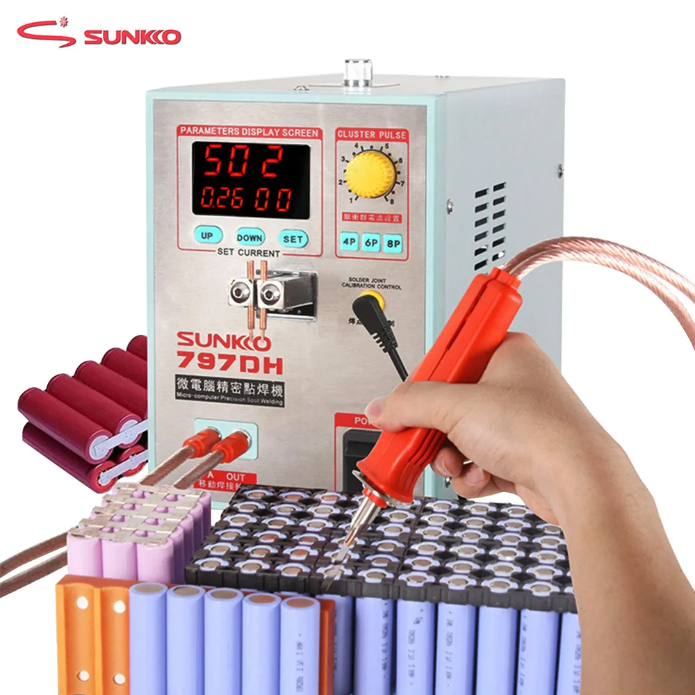 SUNKKO 797DH battery spot welding machine 3.8KW high power precision