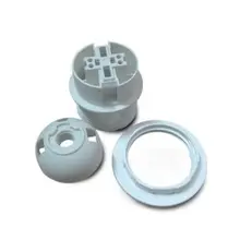 50 шт х E27 пластиковый патрон лампы половина зуб держатель для карт