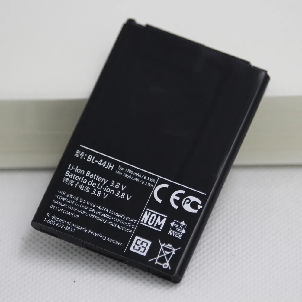 

5X 1700mAh Mobile Phone Battery BL-44JH for LG Optimus L7 P700 P705 L5 II E460 P970 E730 P690 P693 E510 BL 44JH Internal Battery