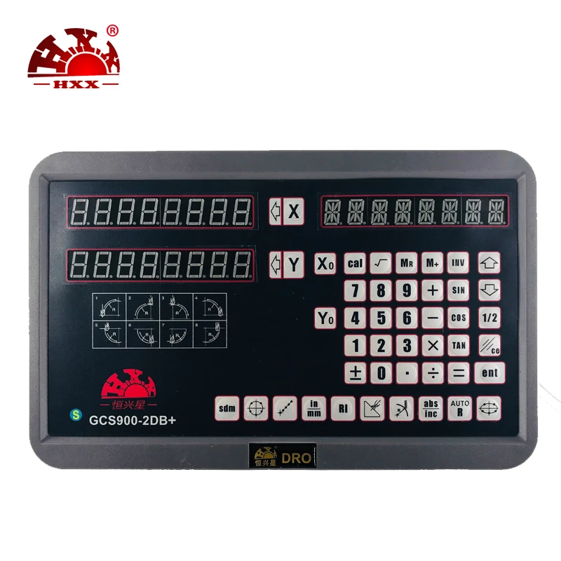 Правда hxx GCS900-2DB+ 2 оси фрезерный станок цифровое считывание для машины с one piece