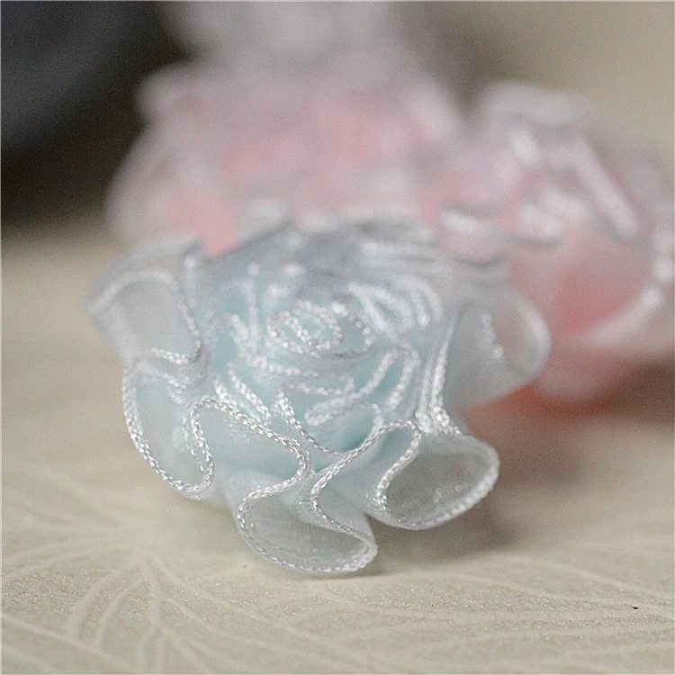 6pcs Sewing Accessories Tulle Lace Flower Patch Applique Clothes Decoration Latest Lace Material Patches Clothing Stickers RT24