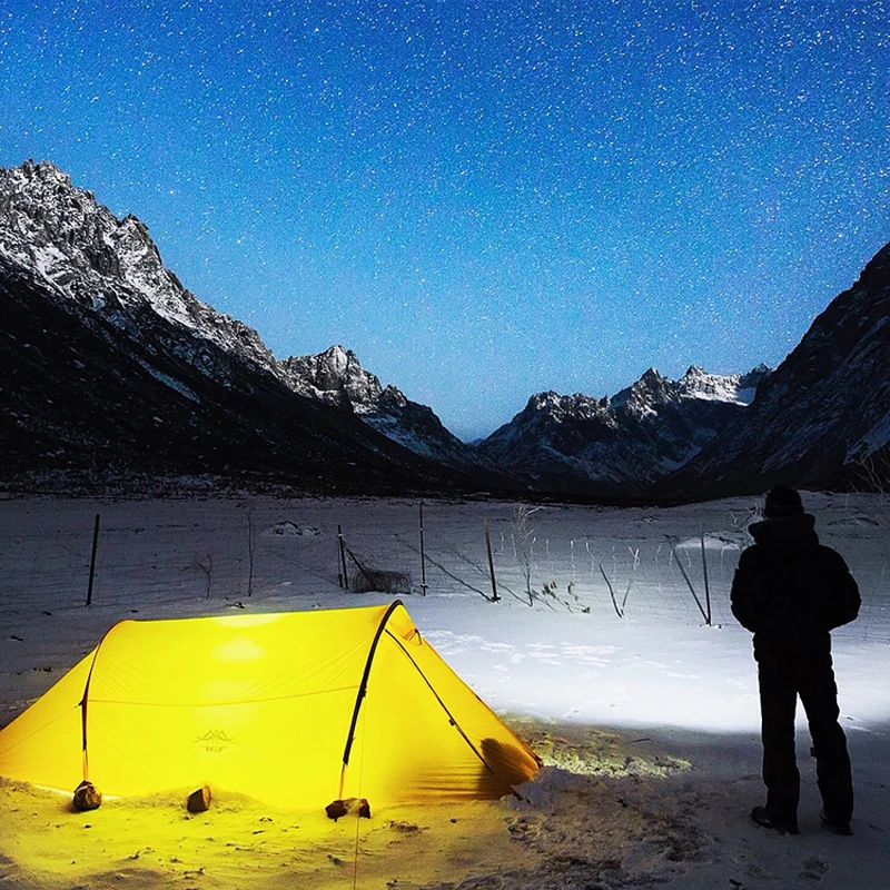 

TFS(the Free Spirits) AIRWALK TUNNEL Mini Update Two-sided silicon Coating SINGLE 4-Season Ultralight Camping Tent with a