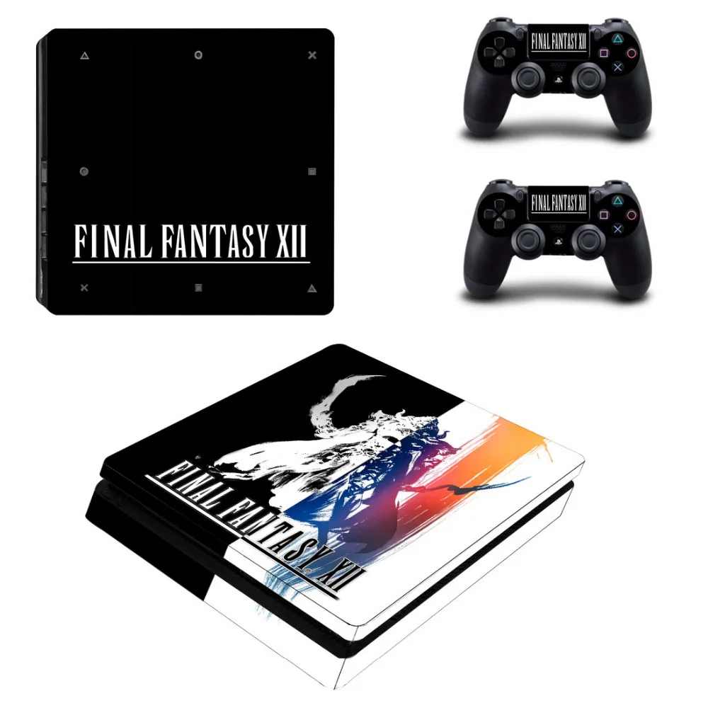 Final Fantasy XII 12 PS4 тонкий кожи Стикеры наклейка для PlayStation4 Slim консоли и 2 контроллера PS4 тонкий наклеиваемые скины винил