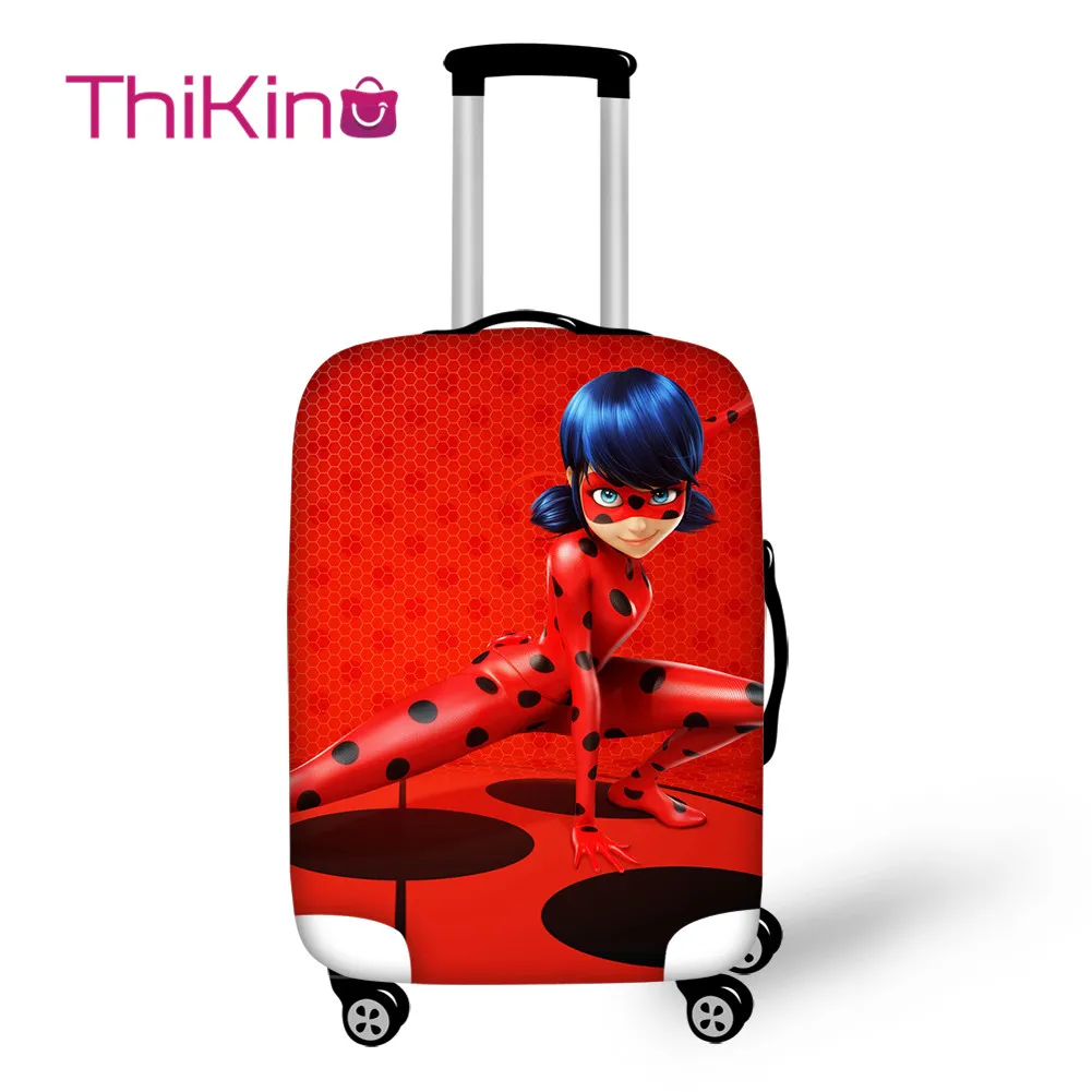 

Thikin Ladybug Travel Luggage Cover for Teens Girls Cartoon School Trunk Suitcase Protective Cover Travel Bag Protector Jacket