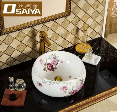 King Yanfang marble basin table washbasin round art bathroom vanity bag mail | Обустройство дома