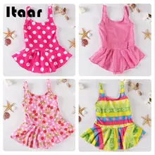 Случайный Детский Купальник Одежда для купания купальный костюм танкини набор купальников бикини