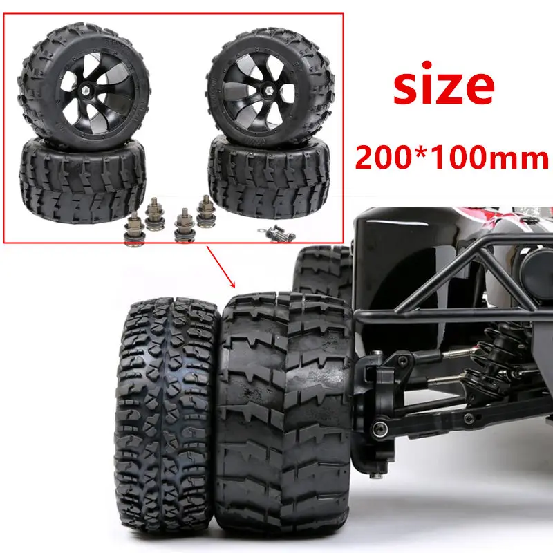 

Broadened Waterproof Front Rear Wheels Wear-Resistant Tire for 1/5 LOSI 5IVE-T 4WD BAJA 220X100mm1 Rc Car Parts