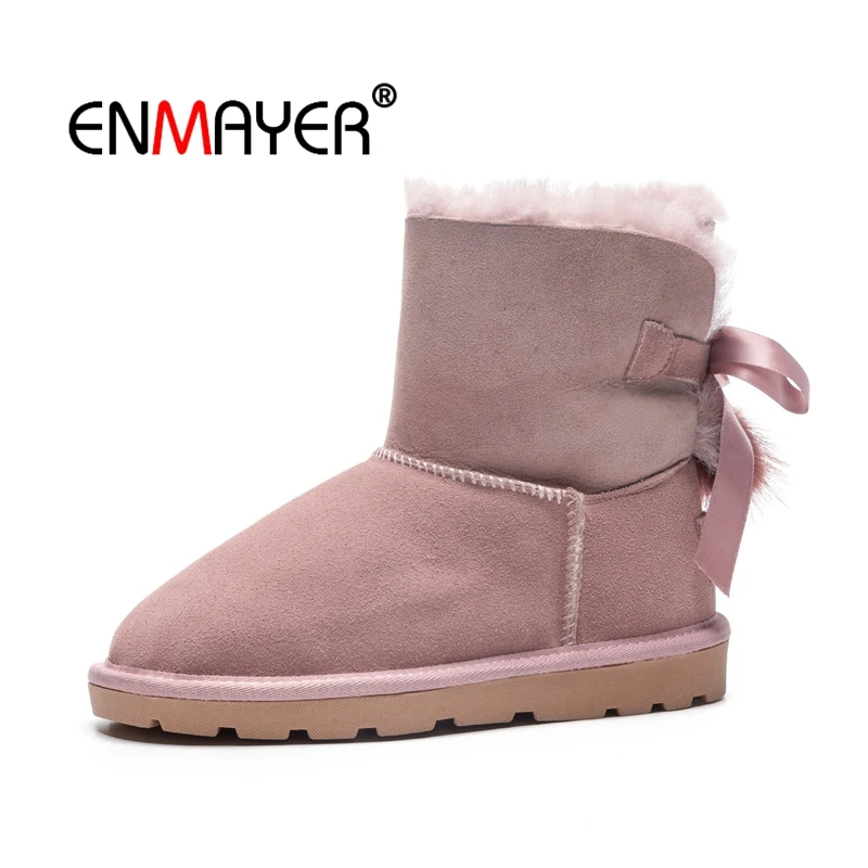 Causal Botas Cálido Enmayer Nieve Cr1751 Brown De gray Invierno Pajaritas Redonda Bajo 34 pink Zapatos Mujeres Punta Señora Talla 40 Tobillo Moda Tacón aaEfwS