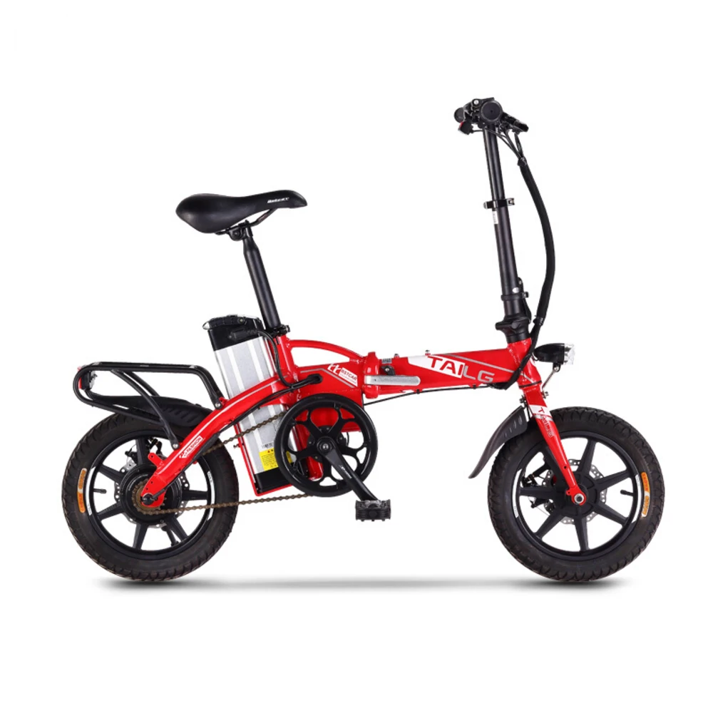 Cheap 14 Inch Mini Folding Electric Bicycle Electric Bicycle Driving 48v12ah Generation Removable Lithium Battery Smart Ebike City 1