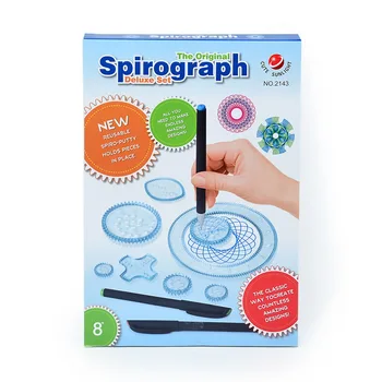 

Spirograph Drawing toys set 20 Accessories Creative Draw Spiral Design Interlocking Gears & Wheels,Creative Drawing For children