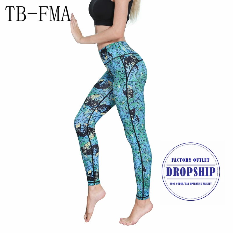 

Women Sexy Yoga Pants High Waist Stretchy Dry Printed Yoga Pants Yoga Sport Leggings Floral Fitness Running Tights Sportswear