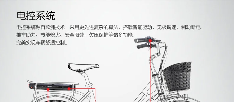 Best Electric Bicycle E Bike 2 Wheels Electric Bicycle Samsung Lithium Battery 250W Electric Scooter For Adults With Seat/Basket 19