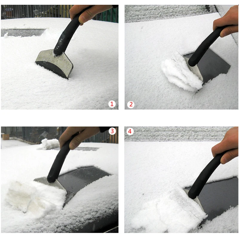 

Car Universal Ice Winter Scraper Snow Shovel Useful Stainless Ice Removal portable Cleaning Tool for Vehicle Auto Accessories