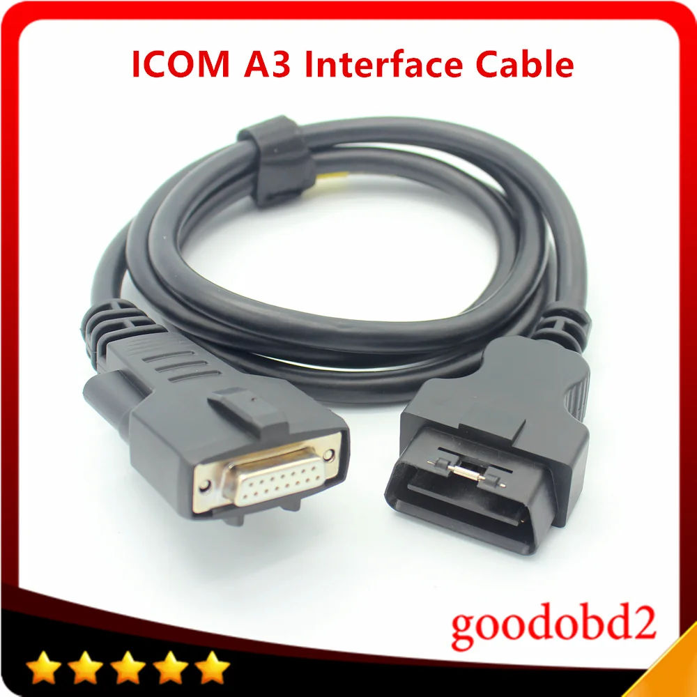 

For BMW ICOM NEXT A3 Diagnostic Programming Interface Cable OBD2 16pin to 15pin Car Cable ICOM A3+B+C Coding Connect A3 Cables