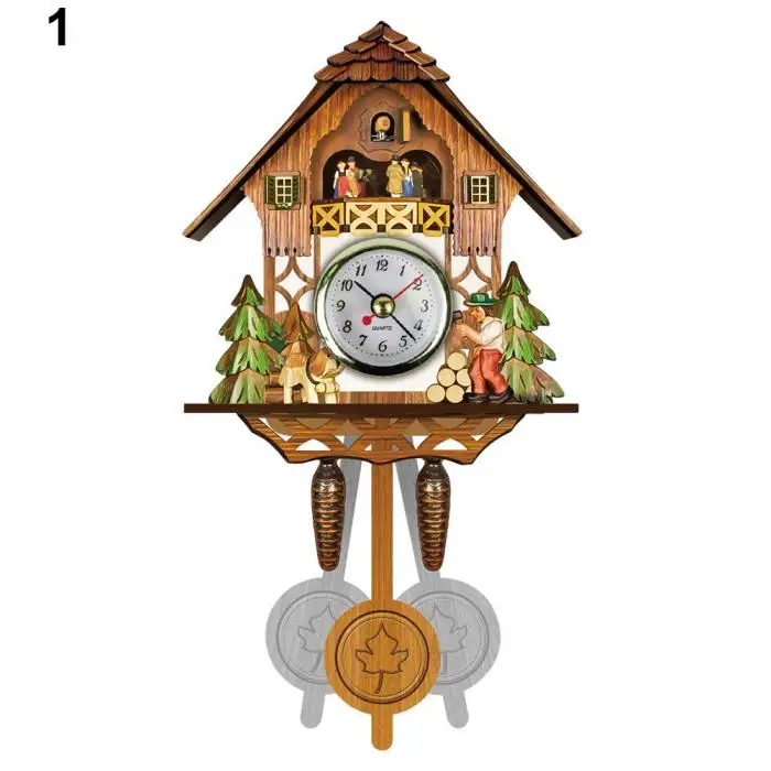 Антикварные деревянные настенные часы с кукушкой птица времени колокол качели будильник часы дома Арт Декор дропшиппинг