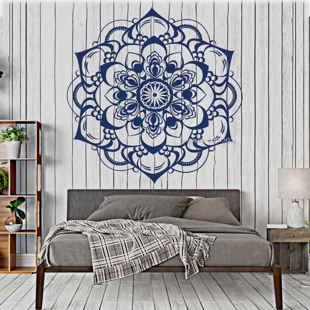 Mandala Vinyl Decal Wall Stickers For Home Decor Wall Murals Art Vinyl Bedroom Wall Decoration Yoga Room Wallpapers Hot LC1304