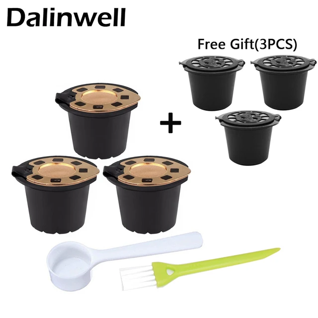 Best Price Reusable Capsules Nespresso Refillable Pods Fliter For Nespresso Machines OriginalLine Compatible Coffee Filter Baskets Capsules