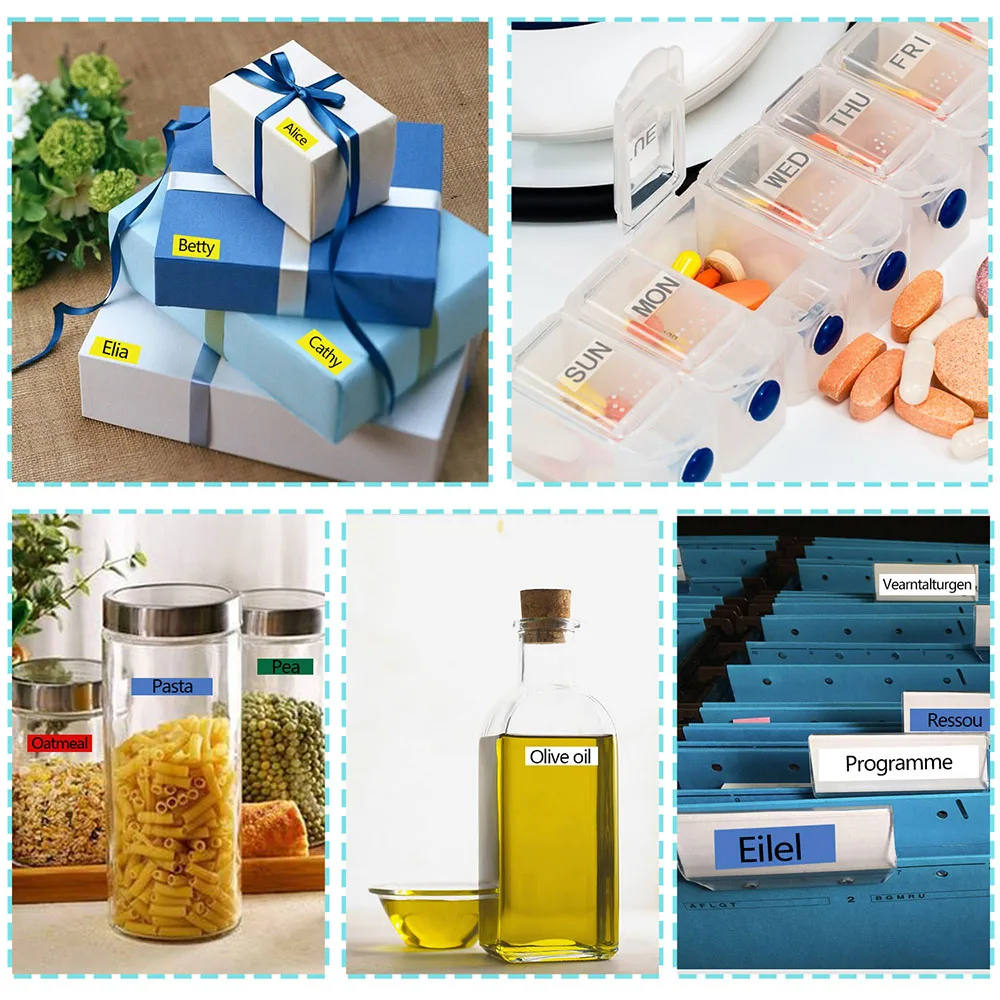 Absonic 9 мм черный на голубом скотче кассета SC9BW LC 3LBP запасная бирка для EPSON Label Maker LW 400