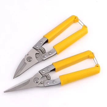 

8 Inch Bend Straight Internet Wire Metal Cutter Scissors PVC Handle Heavy Duty Shear Multifunction Scissors Industrial Hand Tool