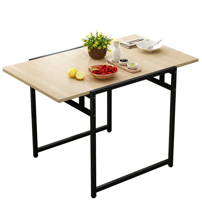 Outdoor Simple Folding Table Small Apartment Household Living Room Foldable Dining Table Study Desk Home Furniture