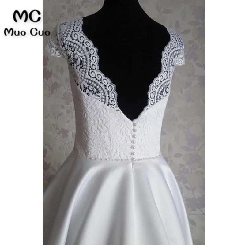 Bateau Knee-Length Cap Sleeves Open Back White Homecoming Dress66