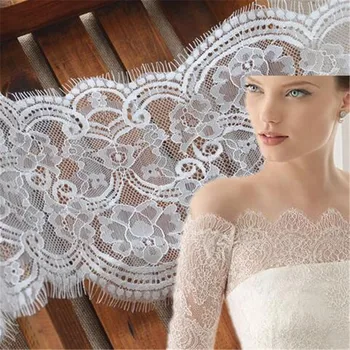 

30meters handmade DIY clothing accessories Retro Paris Photo eyelash lace embroidery material width 16.5cm 2Colors LW0065