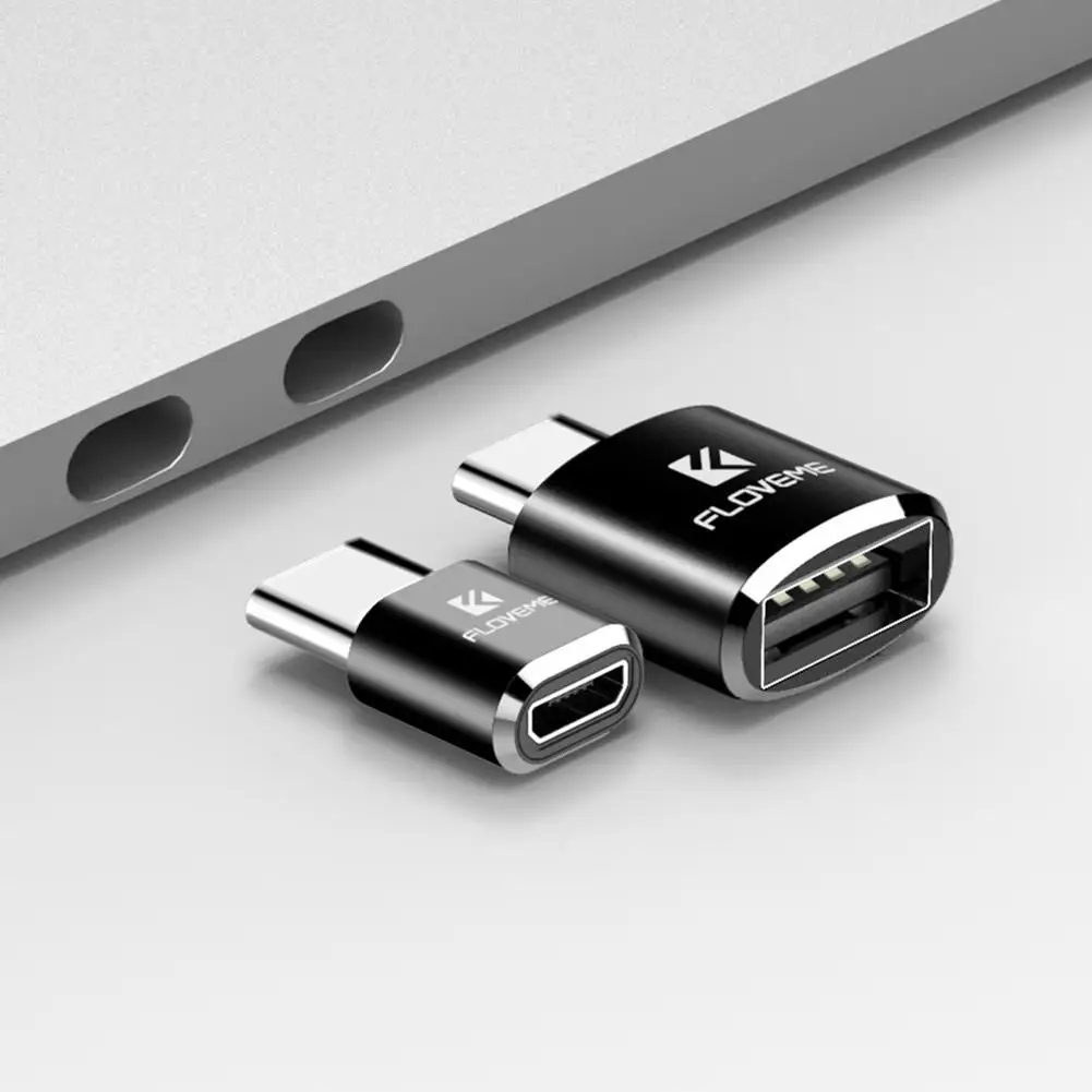 

Floveme Mobile Phone Micro USB 2.0 Female to Type C Male OTG Adapter Converter Good quality