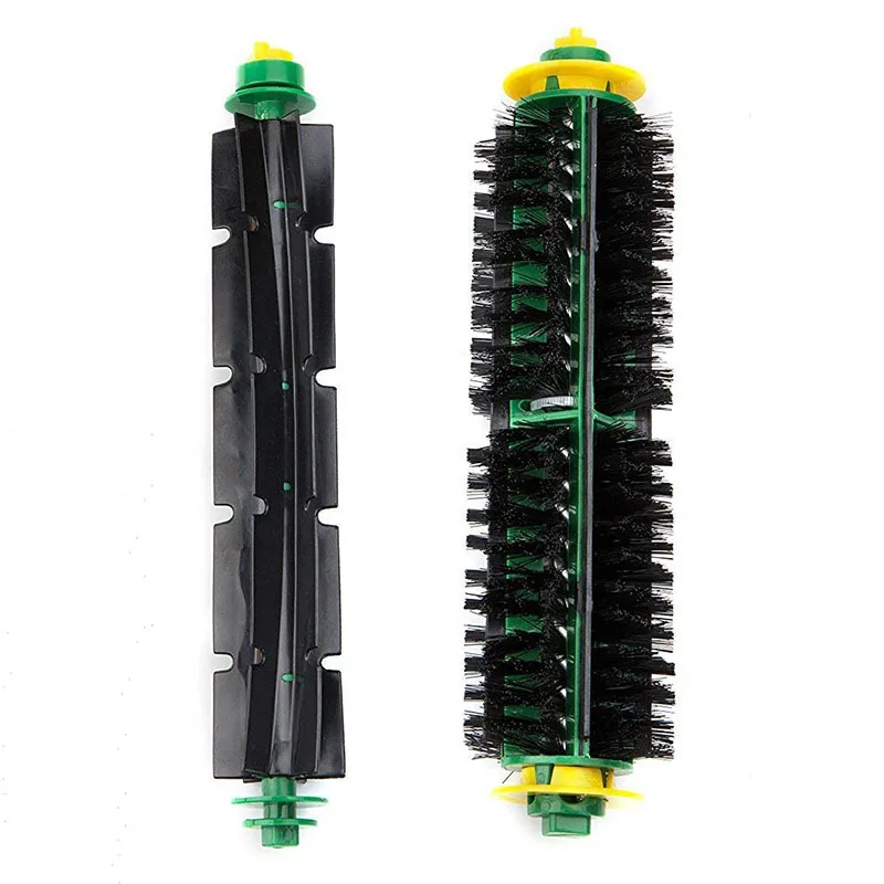 

2pcs Bristle & Flexible Beater Brush Accessories For iRobot Roomba Vacuum Cleaner 500 Series 500-590 Spare Parts Replacement