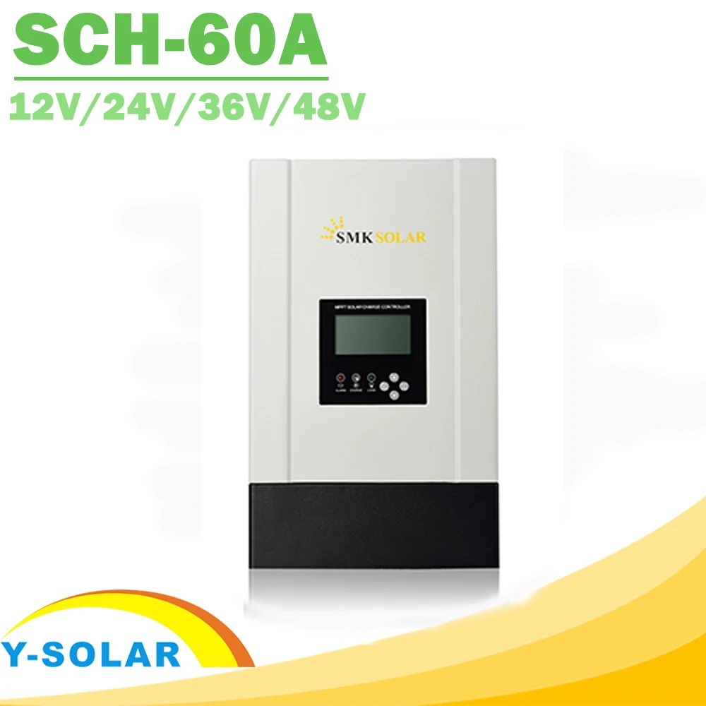 

MPPT 12V 24V 36V 48V 60A Solar Charge Controller with Heatsink Cooling RS485 Communiacation Port for Max 150V Input New Arrival