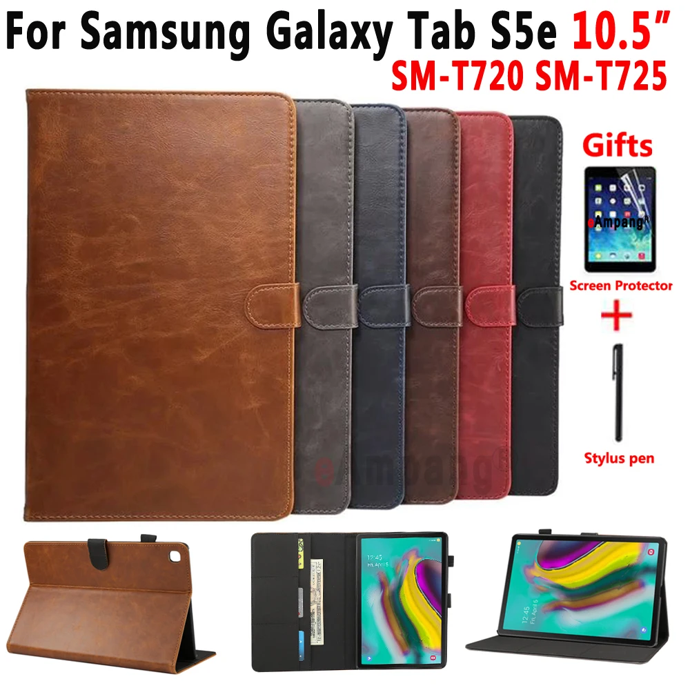 Премиум кожаный чехол для samsung Galaxy Tab S5E 10,5 SM-T720 SM-T725 T720 T725, чехол, умный чехол для samsung Tab S5e 10,5