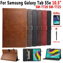 Премиум кожаный чехол для samsung Galaxy Tab S5E 10,5 SM-T720 SM-T725 T720 T725, чехол, умный чехол для samsung Tab S5e 10,5
