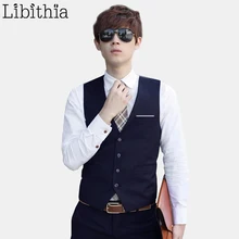 Männer Slim Fit Weste Männlich Anzug Weste Sozialen Kleidung hochzeit Formalen Mode Blau Schwarz Grau Violett Weinrot Weiß S312