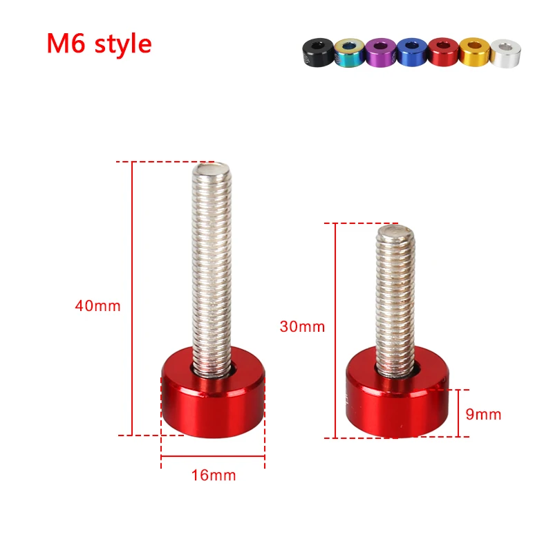 M6 Aluminum Fender Washers and Bolt 6 Pcs/Pack for honda Air inlet manifold engine car accessories auto fasteners auto accessories fender washers