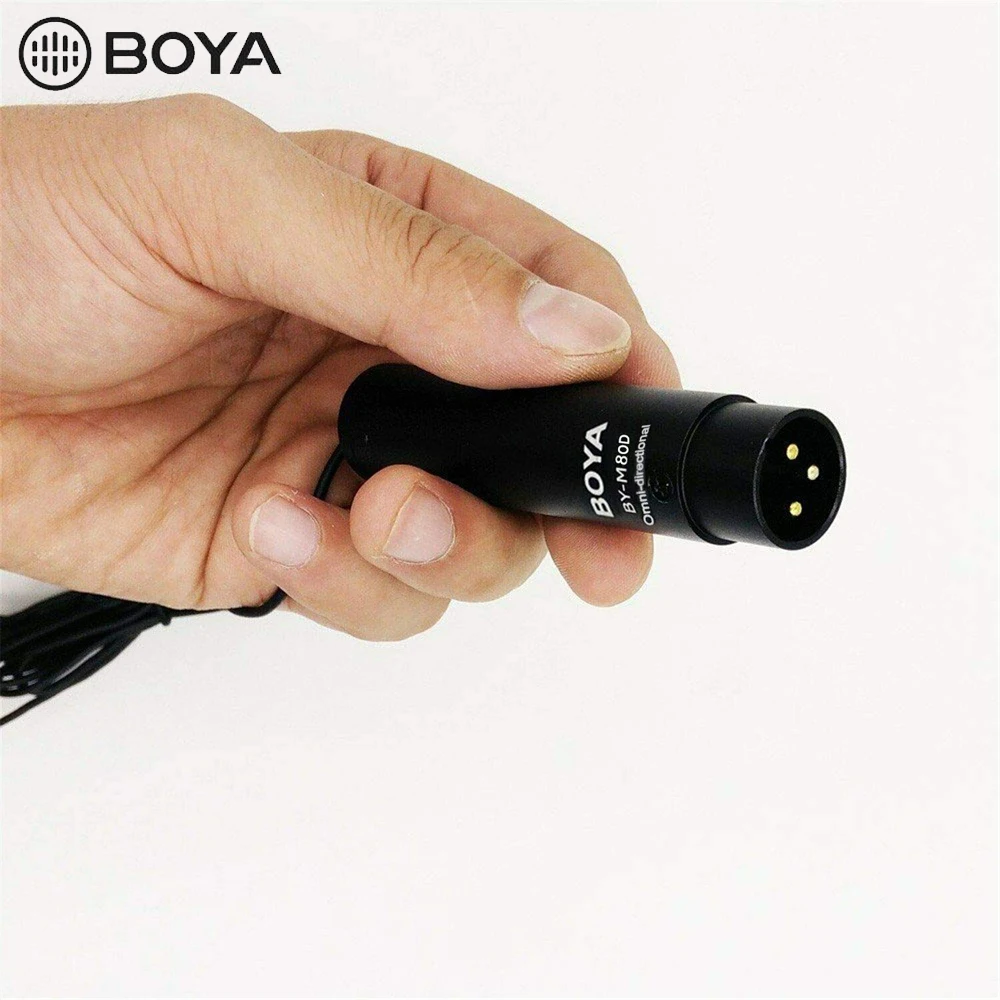 BOYA BY-M8OD петличный микрофон Профессиональный Клип на микрофон w/нагрудный клип пены ветровое стекло для видеокамер аудио рекордеры BY-M8C
