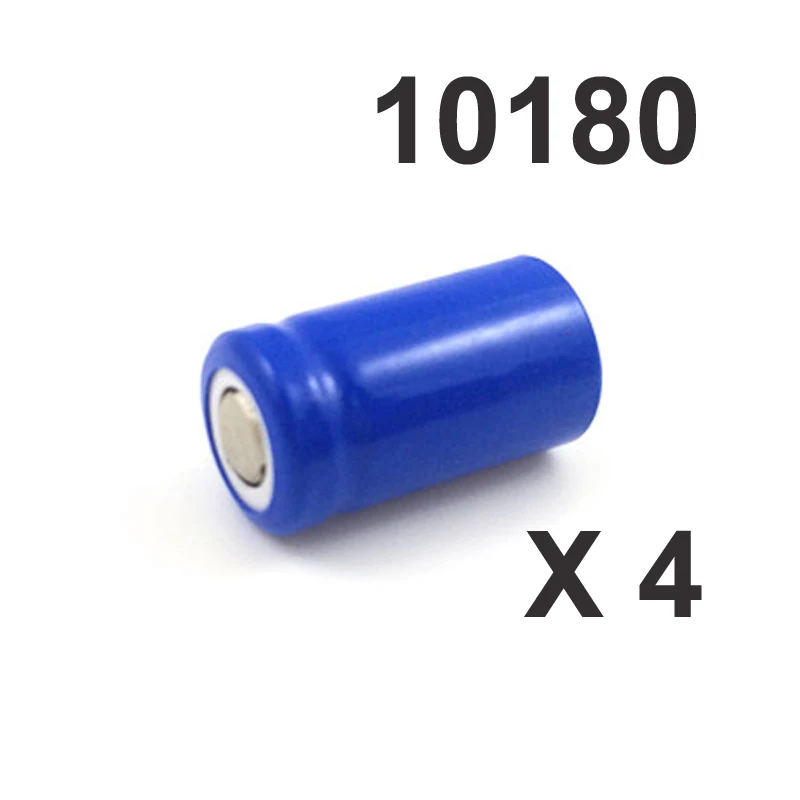 

4pcs 3.7v ICR 10180 rechargeable lithium ion battery cell 100MAH for Mini UC02 LED flashlight torch and speaker