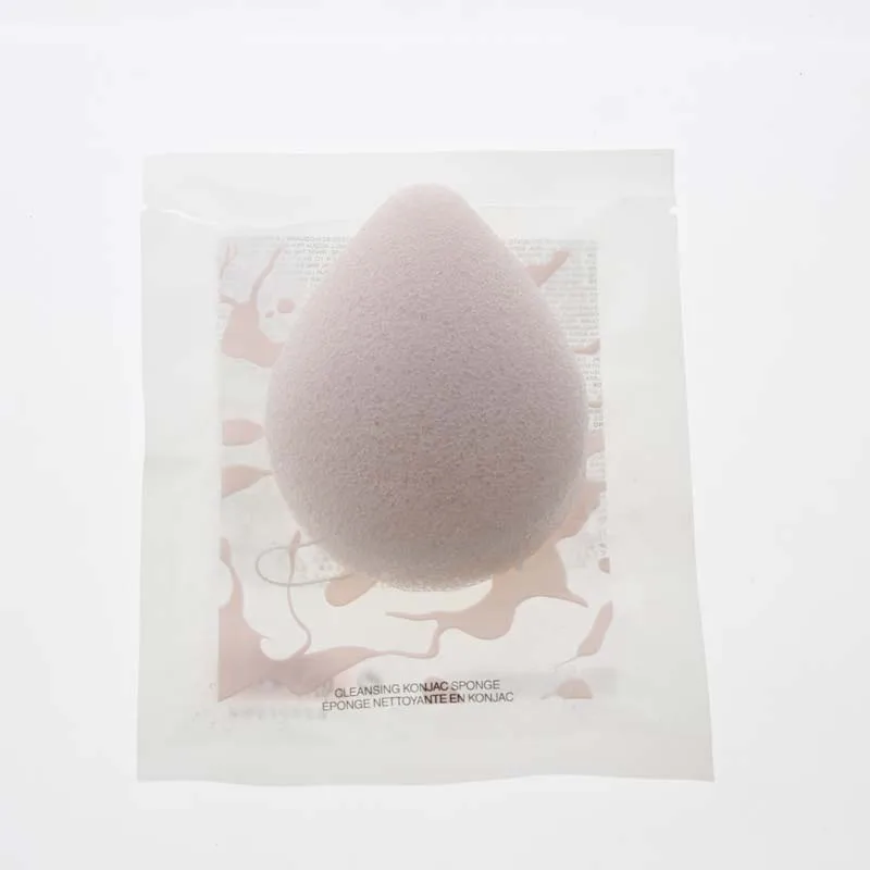 

1Pcs 10*7.5cm Big Bag Packing Wet Natural Konjac Cleansing Puff Drop Water Shaped Sponge Clean Skin No Irritation