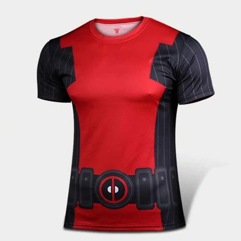 

BERTHATINA Summer New Deadpool T Shirt Men Cartoon 3D Printed T-shirts Anime 3D Marvel T-shirt Funny Exercise Tee Shirts Tops