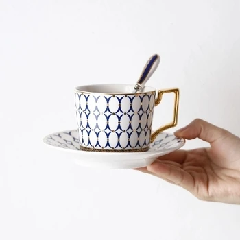 

Coffee cup bone china coffee cup dish afternoon tea Black Tea simple high-grade suit