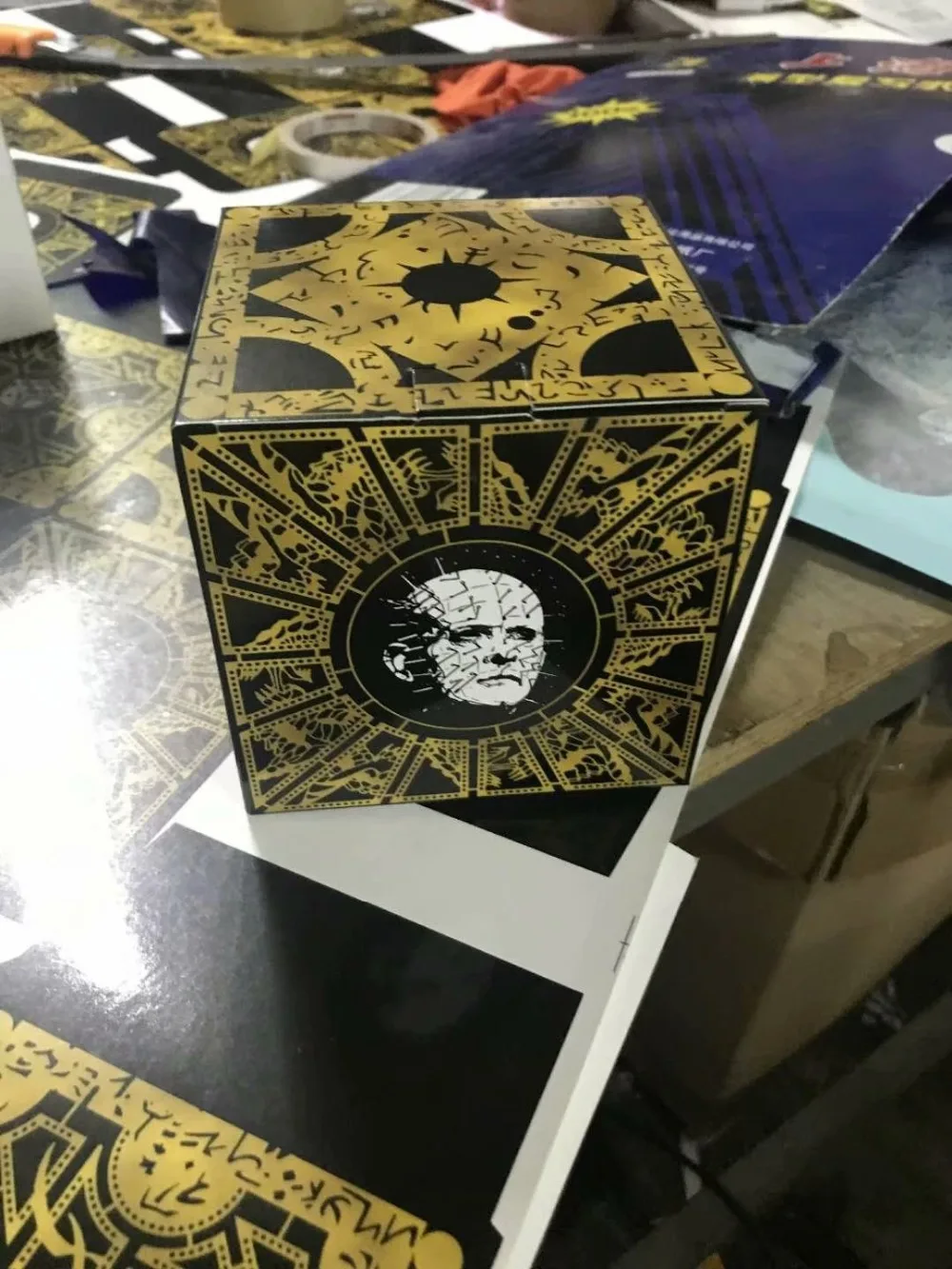 

Terror Film Hellraiser Serie Lament Configuration Puzzle Box Cube Fully Functional Pinhead Prop Model Figure Toys