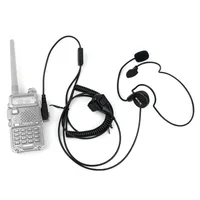 עבור kenwood baofeng ניו 2 פין אפרכסת מיקרופון אצבע PTT אוזניות עבור Kenwood Baofeng רדיו UV-5R 777 888s WOUXUN HYT PUXING איכות גבוהה C2014A (5)