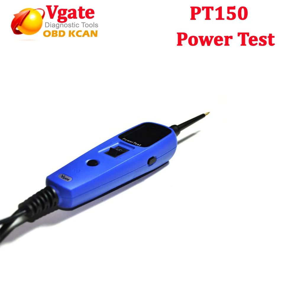 Мощность тестер с измерительным наконечником автомобиль тестер электрической цепи Vgate Pt150 автомобильные инструменты как Autek YD208