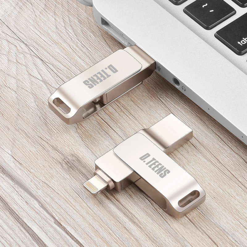 

Dteens USB 3.0 pendrive for iphone 8 iphone x Flash Drive 64GB for iphone 7 7 plus 6 6s 5 ipad Pendrive High Speed U-disk for i7